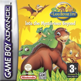 Land Before Time Into the Mysterious Beyond box art for GameBoy Advance